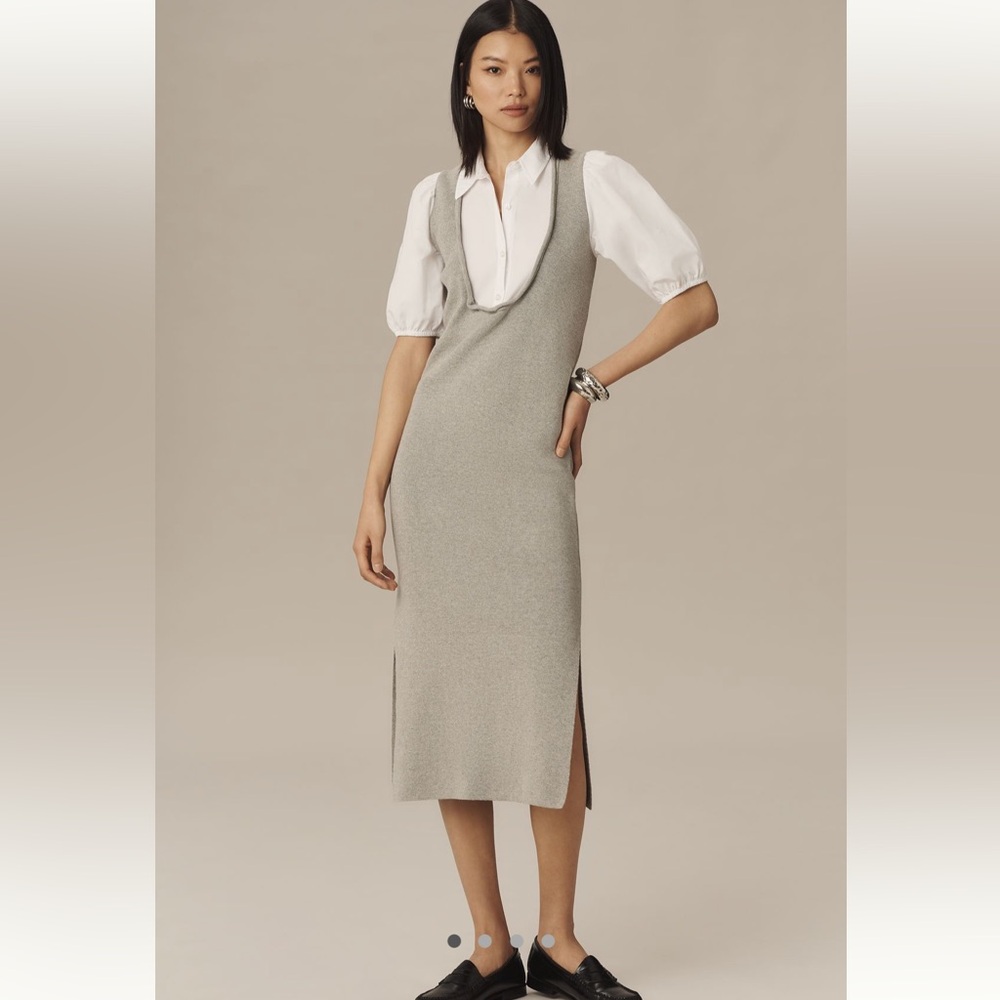 By Anthropologie Towfer knit shirt dress